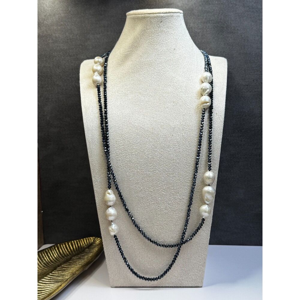 Stunning Large Baroque Pearl Necklace